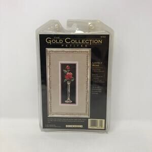 Dimensions Gold Collection Petites Lovely Rose Counted Cross Stitch Kit 6741 New